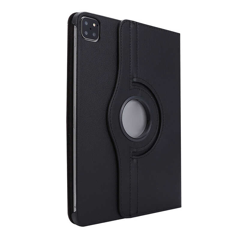 Apple iPad Air 11 2024 Zore Rotating Stand Case Pink Open