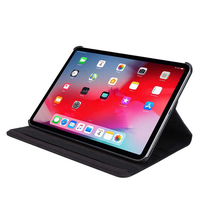 Apple iPad Air 11 2024 Zore Rotating Stand Case Pink Open