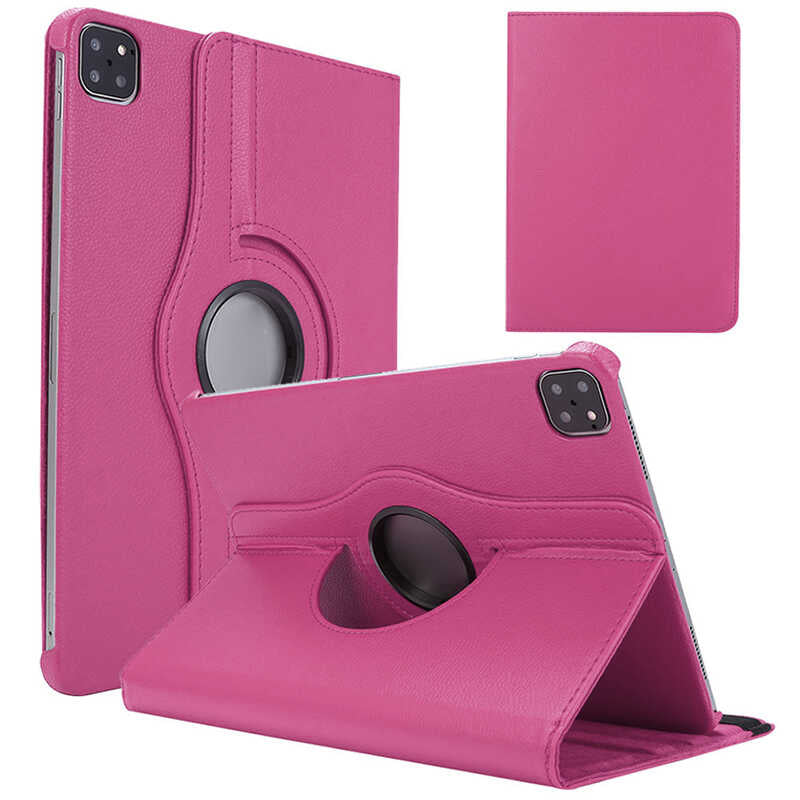 Apple iPad Air 11 2024 Zore Rotating Stand Case Pink