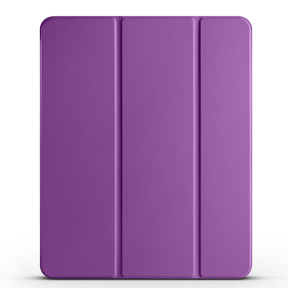 Apple iPad Air 11 2024 Zore Smart Cover with Pencil Compartment and Stand 1-in-1 Case Purple