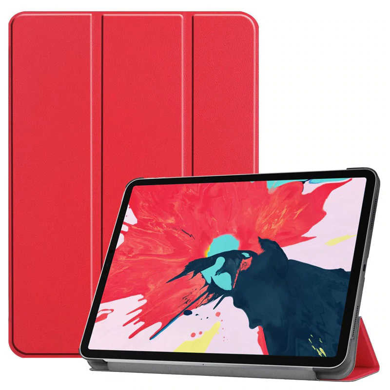 Apple iPad Air 11 2024 Zore Smart Cover Stand 1-in-1 Case Red