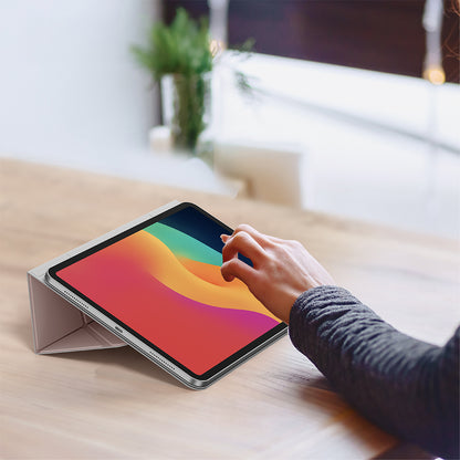 Apple iPad Air 11 2025 M3 Amazingthing Matte Pro Mag Folio Katlanabilir Magnetik Standlı Kılıf Mavi