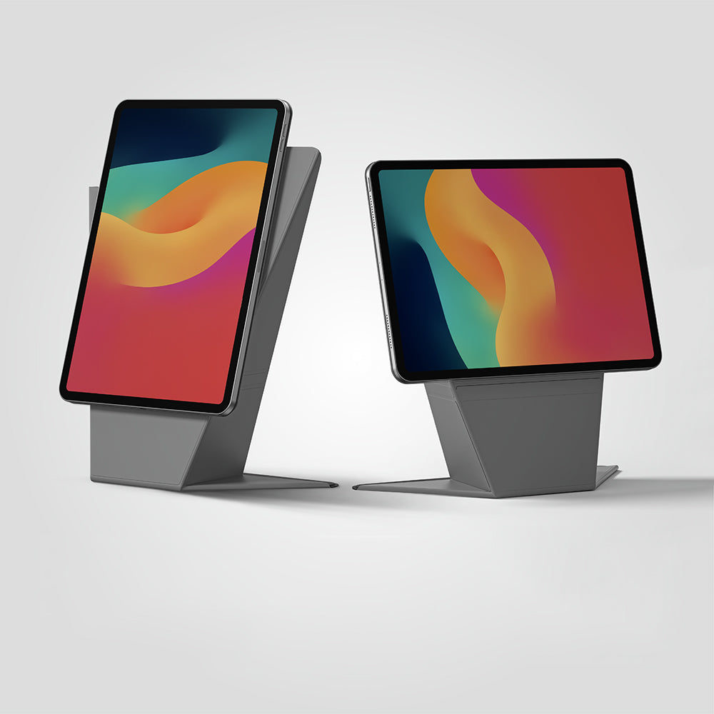 Apple iPad Air 11 2025 M3 Amazingthing Matte Pro Mag Folio Katlanabilir Magnetik Standlı Kılıf Pembe