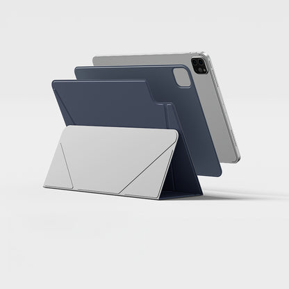 Apple iPad Air 11 2025 M3 Amazingthing Matte Pro Mag Folio Katlanabilir Magnetik Standlı Kılıf Pembe