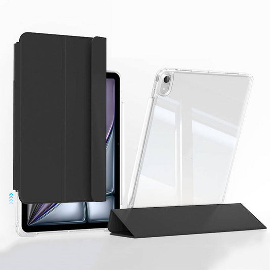 Apple iPad Air 11 2025 M3 Magnetic Detachable Airbag Zore Sliding Tablet Case Black
