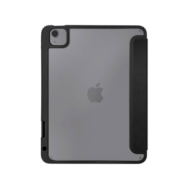 Apple iPad Air 11 2025 M3 Kılıf SkinArma 360 Tam Koruma Airbagli Arkası Şeffaf Standlı Shingoki Kılıf Siyah