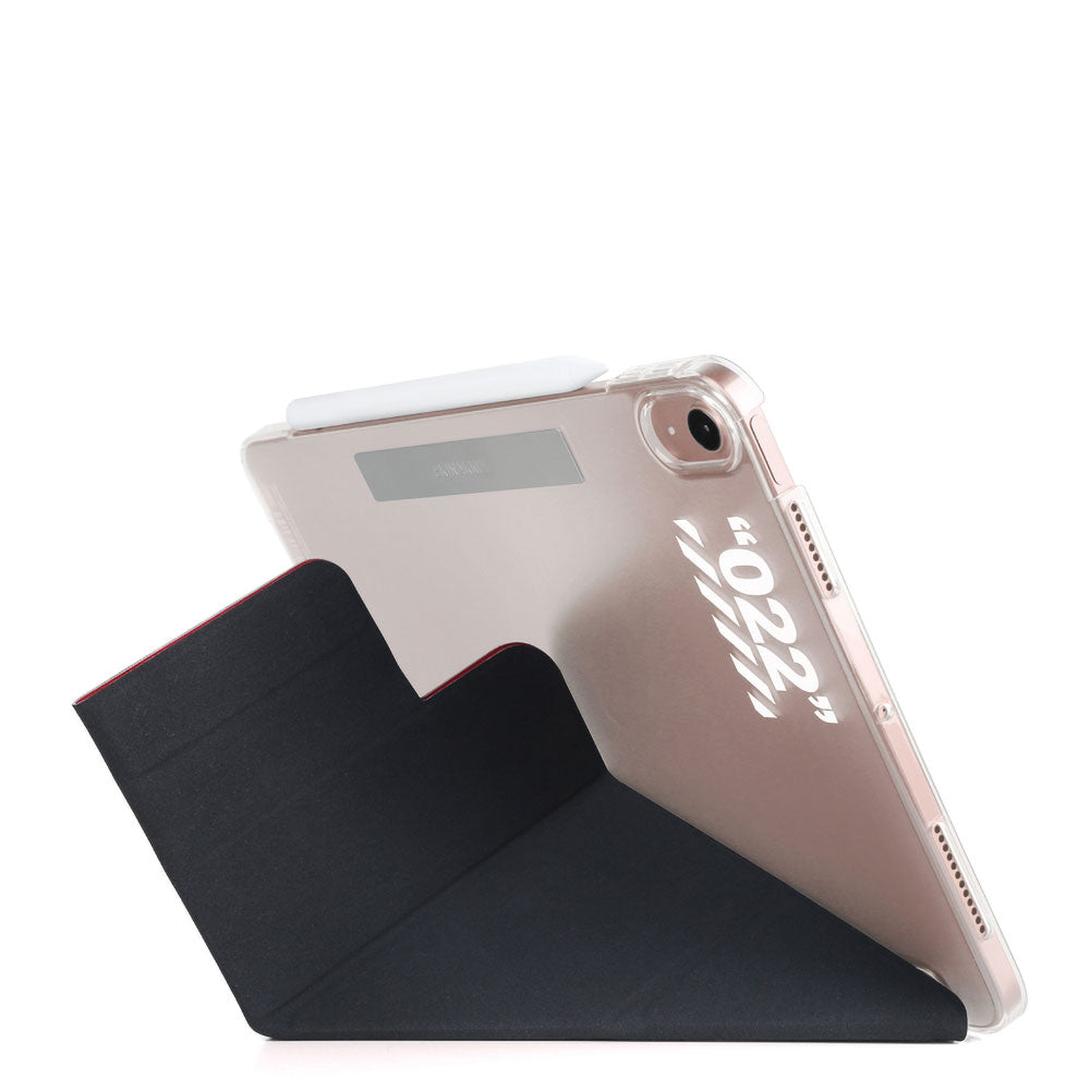 Apple iPad Air 11 2025 M3 Kılıf SkinArma Kalemlikli Arkası Şeffaf Standlı Magnetik Taihi Sora Kılıf Siyah