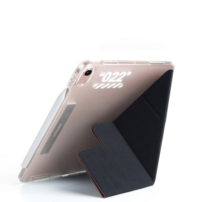 Apple iPad Air 11 2025 M3 Kılıf SkinArma Kalemlikli Arkası Şeffaf Standlı Magnetik Taihi Sora Kılıf Mavi