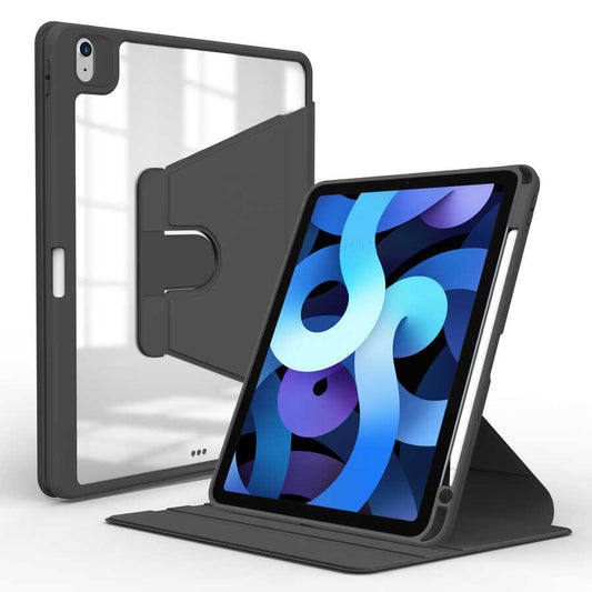 Apple iPad Air 11 2025 M3 Case Zore Nylon Rotating Stand Case Black