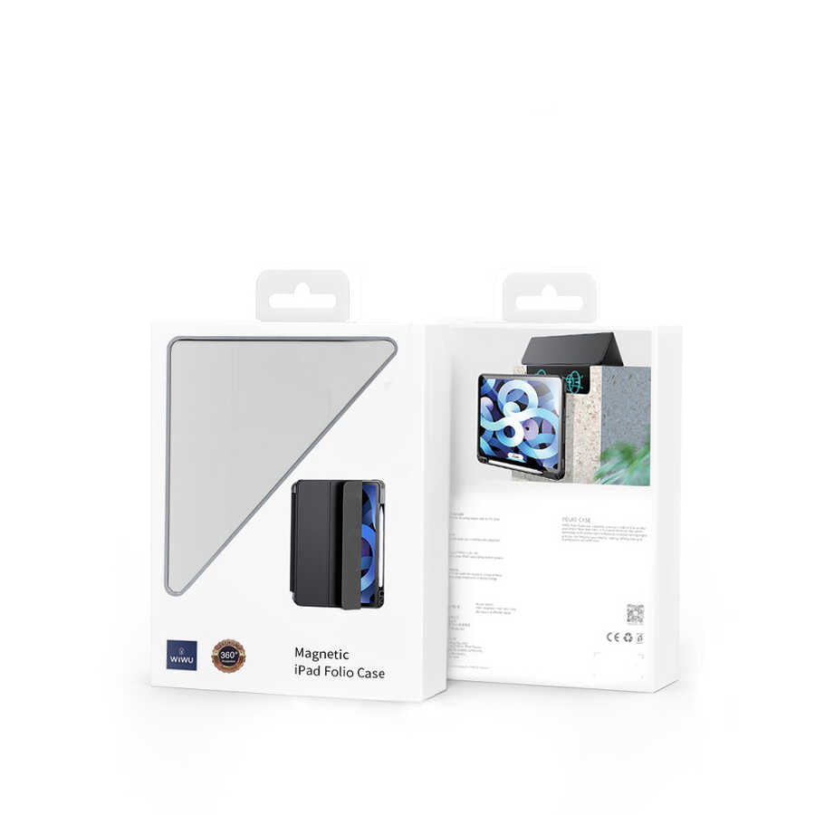 Apple iPad Air 11 2025 M3 Case Zore Nort Transparent Back Stand Case Navy Blue 
