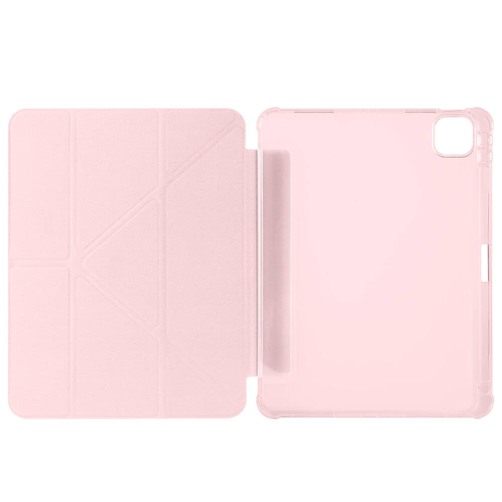 Apple iPad Air 11 2025 M3 Kılıf Zore Tri Folding Kalem Bölmeli Standlı Kılıf Mavi