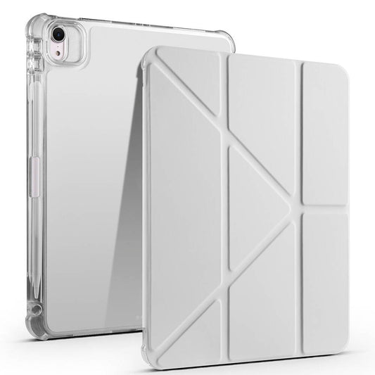 Apple iPad Air 11 2025 M3 Case Zore Tri Folding Pencil Case with Stand Gray 