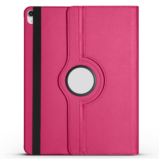 Apple iPad Air 13 2024 Zore Rotating Stand Case Pink Dark