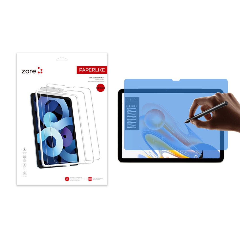Apple iPad Air 13 2024 Zore Paper-Like Transparent Screen Protector