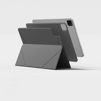 Apple iPad Air 13 2025 M3 Amazingthing Matte Pro Mag Folio Katlanabilir Magnetik Standlı Kılıf Siyah