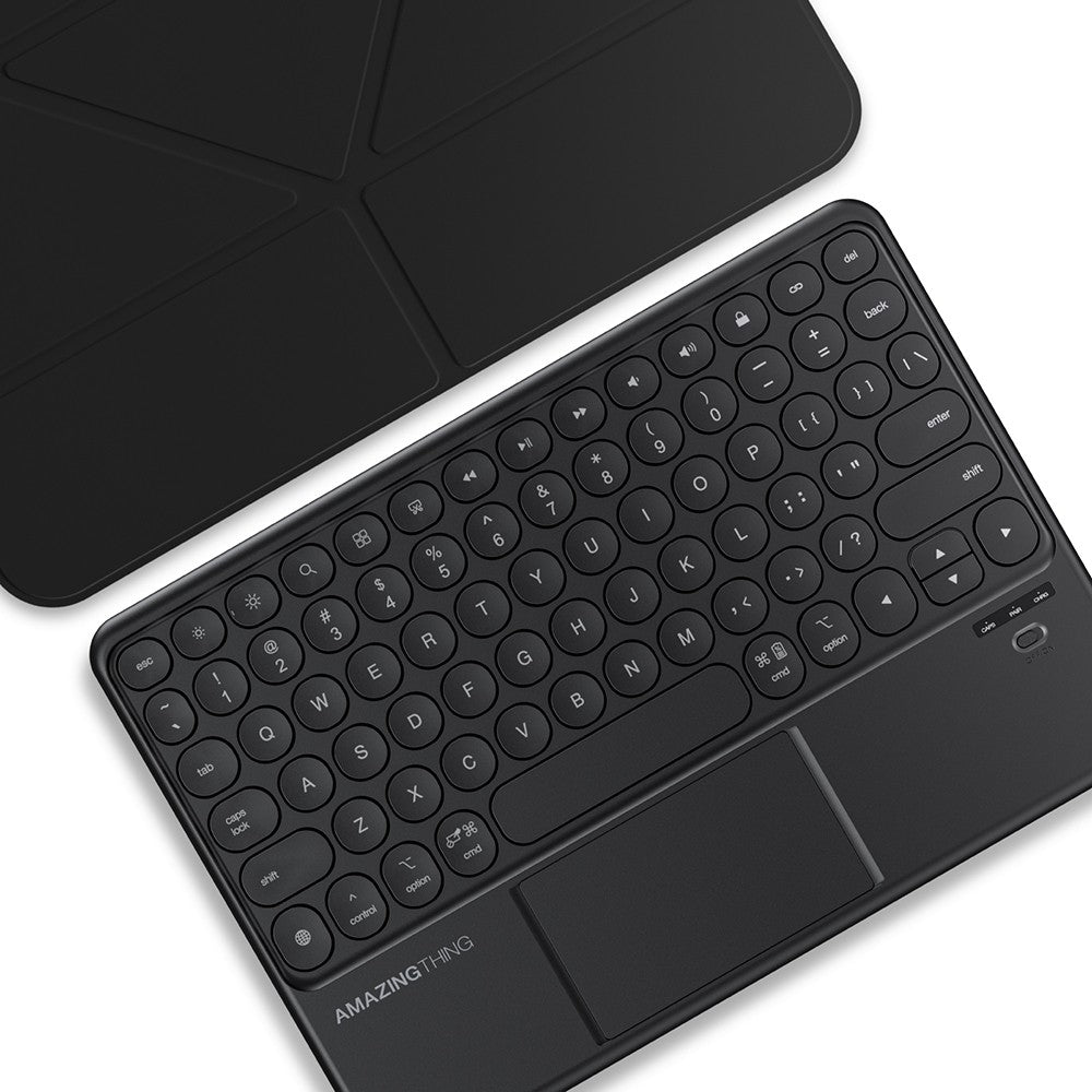 Apple iPad Air 13 2025 M3 Amazingthing Minimal KeyLite Combo Klavyeli Standlı Kılıf