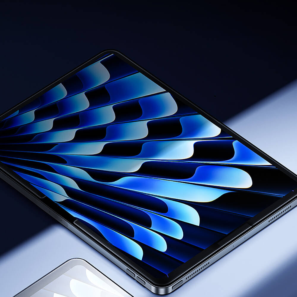 Apple iPad Air 13 2025 M3 Benks King Kong Eğimli Kenar Oleofobik Özellikli Temperli Cam Ekran Koruyucu Şeffaf