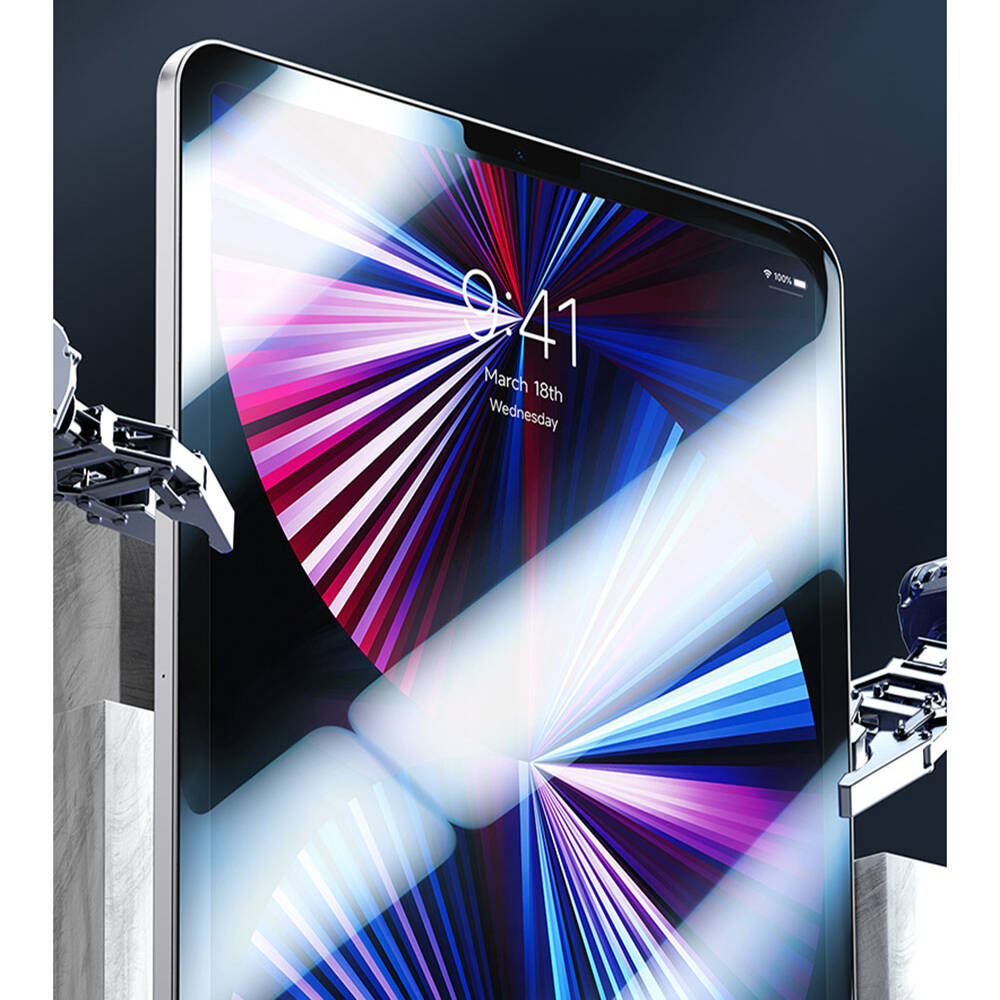 Apple iPad Air 13 2025 M3 Benks OKR Glass Warrior HD Parlak Ekran Koruyucu Şeffaf
