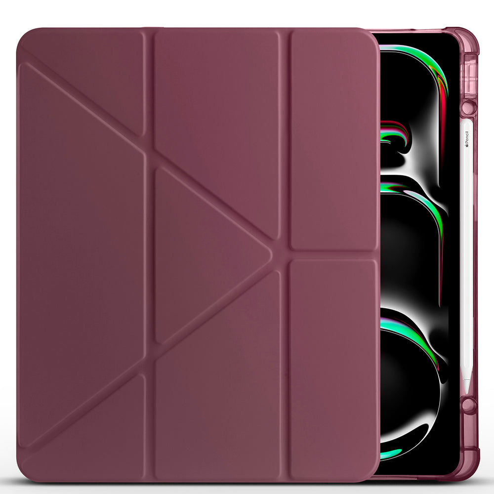 Apple iPad Air 13 2025 M3 Kılıf Zore Tri Folding Kalem Bölmeli Standlı Kılıf