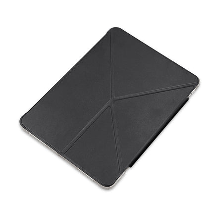 Apple iPad Air 13 2025 M3 Raptic Clear Folio Airbagli Şeffaf Kapaklı Katlanabilir Standlı Kılıf Siyah