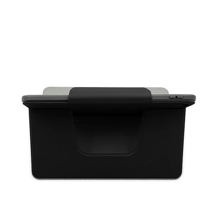 Apple iPad Air 13 2025 M3 Raptic Spin Detachable Folio PU Ayrılabilir Kalem Bölmeli Standlı Kılıf Siyah