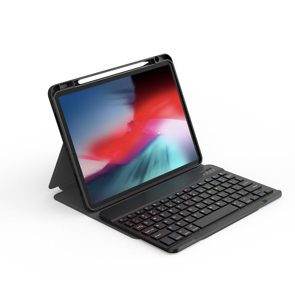 Apple iPad Air 13 2025 M3 Wiwu Protective Hidden Pen Compartment Keyboard Case Black 
