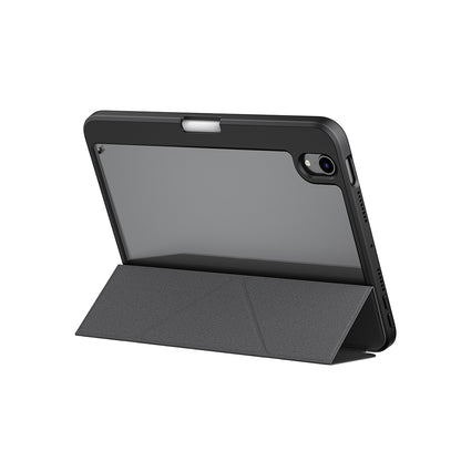 Apple iPad Mini 2024 (7.Nesil) Kılıf Skinarma Desenli Airbag Tasarımlı Standlı Spunk Kapak Koyu Yeşil