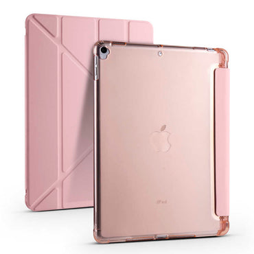 Apple iPad Pro 10.5 (7th Generation) Case Zore Tri Folding Stand Case with Pencil Compartment Lilac 