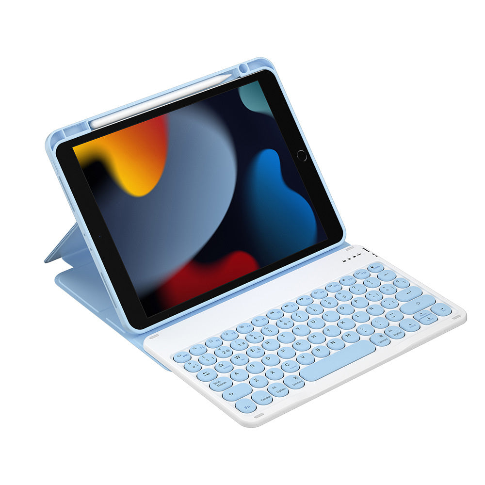 Apple iPad Pro 10.5 (7th Generation) Wiwu Protective Hidden Pen Compartment Keyboard Case Blue 