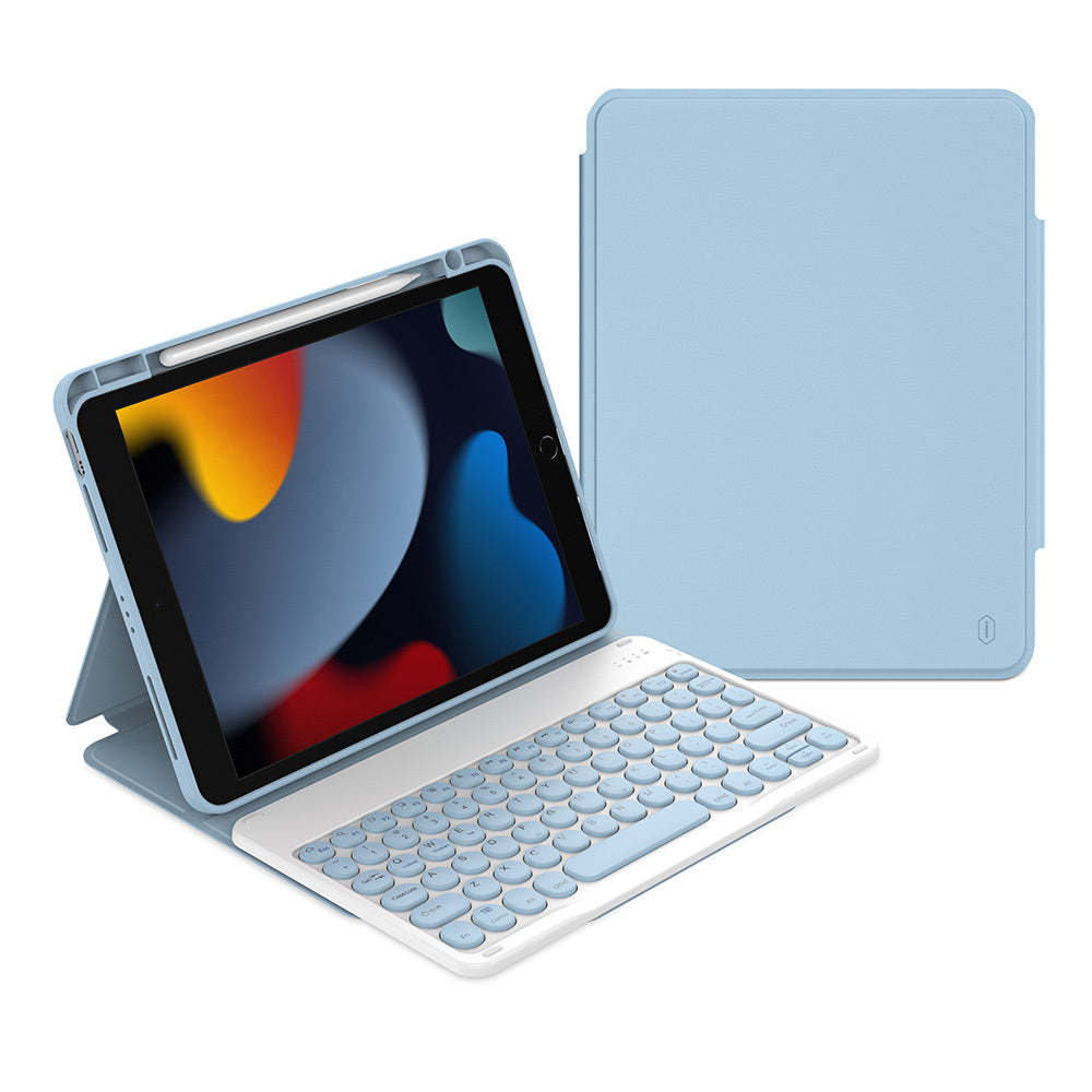 Apple iPad Pro 10.5 (7th Generation) Wiwu Protective Hidden Pen Compartment Keyboard Case Blue 
