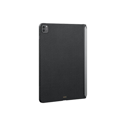 Apple iPad Pro 11 2020 (2.Nesil) Kılıf Aramid Fiber Pitaka Ultra-Slim Classic Serisi Tablet Kapak Siyah-Kırmızı