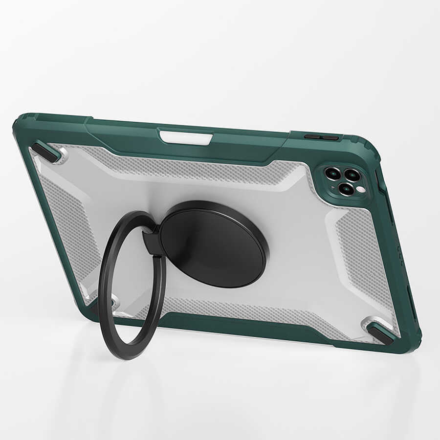 Apple iPad Pro 11 2020 (2nd Generation) Wiwu Mecha Rotating Stand Tablet Case Green 