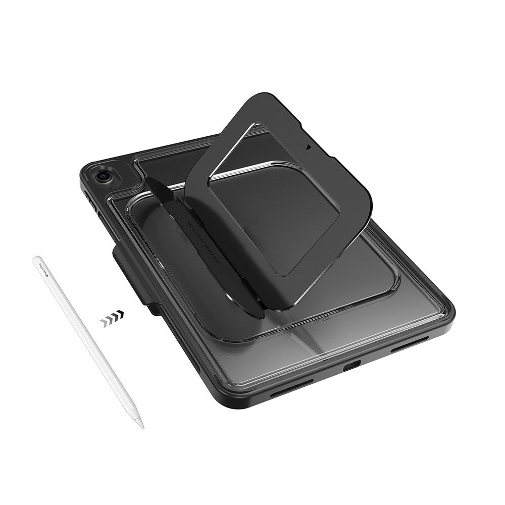Apple iPad Pro 11 2021 (3.Nesil) Mutural AlloyKick Serisi Kalem Bölmeli Alüminyum Standlı Tablet Kılıfı