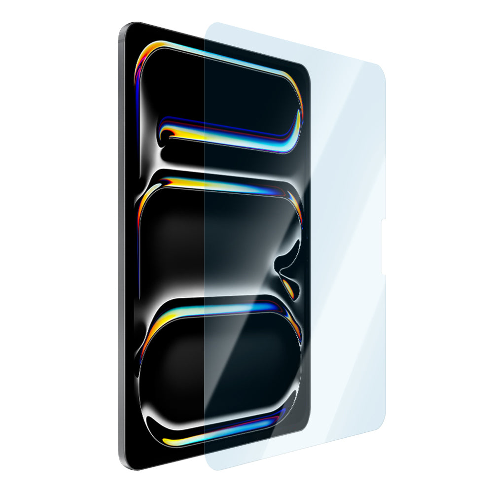 Apple iPad Pro 11 2024 CaseWorld Eyesafe Mavi Işık Teknolojili Temperli Cam Ekran Koruyucu + Uygulama Aparatı Şeffaf