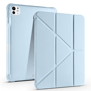 Apple iPad Pro 11 2024 Case Zore Tri Folding Stand Case with Pencil Compartment Green 