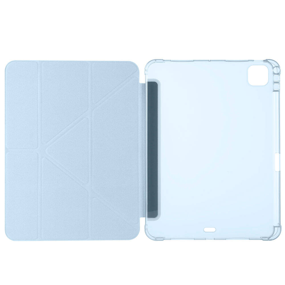Apple iPad Pro 11 2024 Case Zore Tri Folding Stand Case with Pencil Compartment Green 