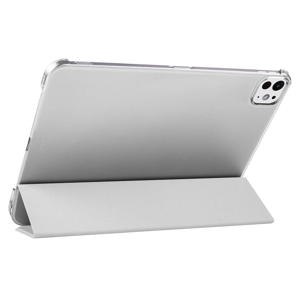 Apple iPad Pro 11 2024 Zore Smart Cover with Pencil Compartment and Stand 1-in-1 Case Purple