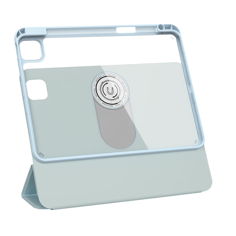 Apple iPad Pro 11 2025 M5 Wiwu 360° Dönebilen Standlı Magnetik Koruyucu Tablet Kılıfı Siyah