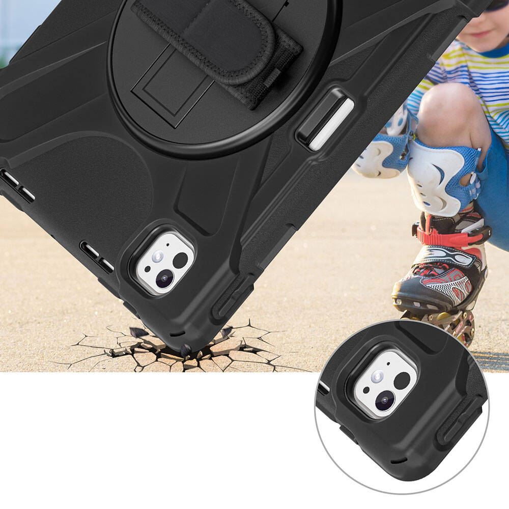 Apple iPad Pro 11 2025 M5 Zore Defender Tablet Silikon Siyah