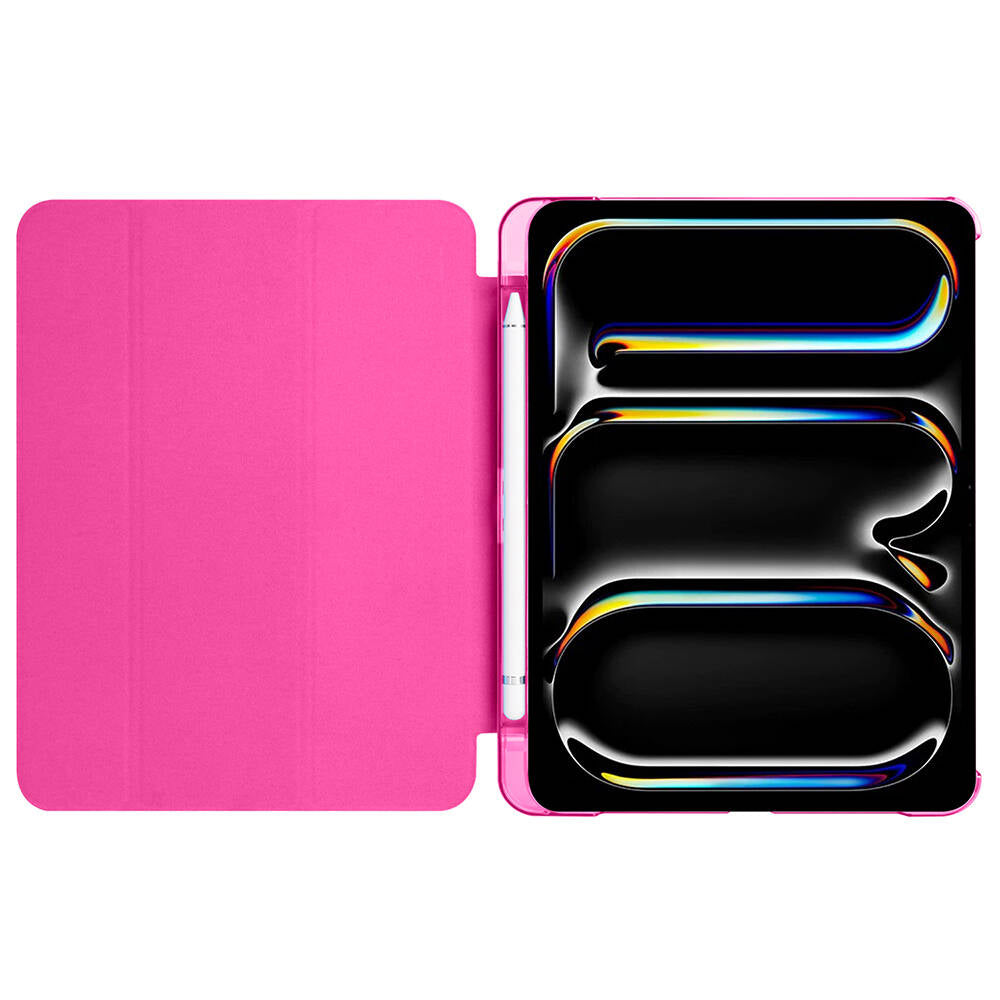 Apple iPad Pro 11 2025 M5 Zore Smart Cover Kalem Bölmeli Standlı 1-1 Kılıf Gold