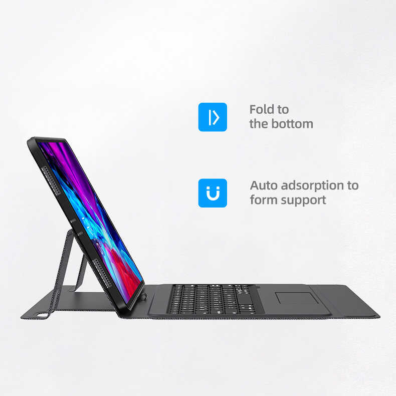 Apple iPad Pro 12.9 2018 (3rd Generation) Benks Multifunctional Wireless Keyboard Case Black