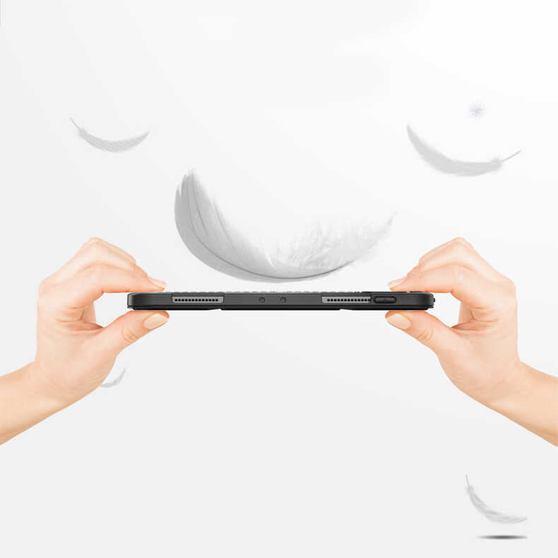 Apple iPad Pro 12.9 2022 M2 Kılıf Wlons Tablet Kılıf Siyah