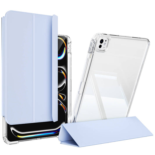 Apple iPad Pro 13 2024 Case Magnetic Detachable Airbag Zore Sliding Tablet Case Blue Light