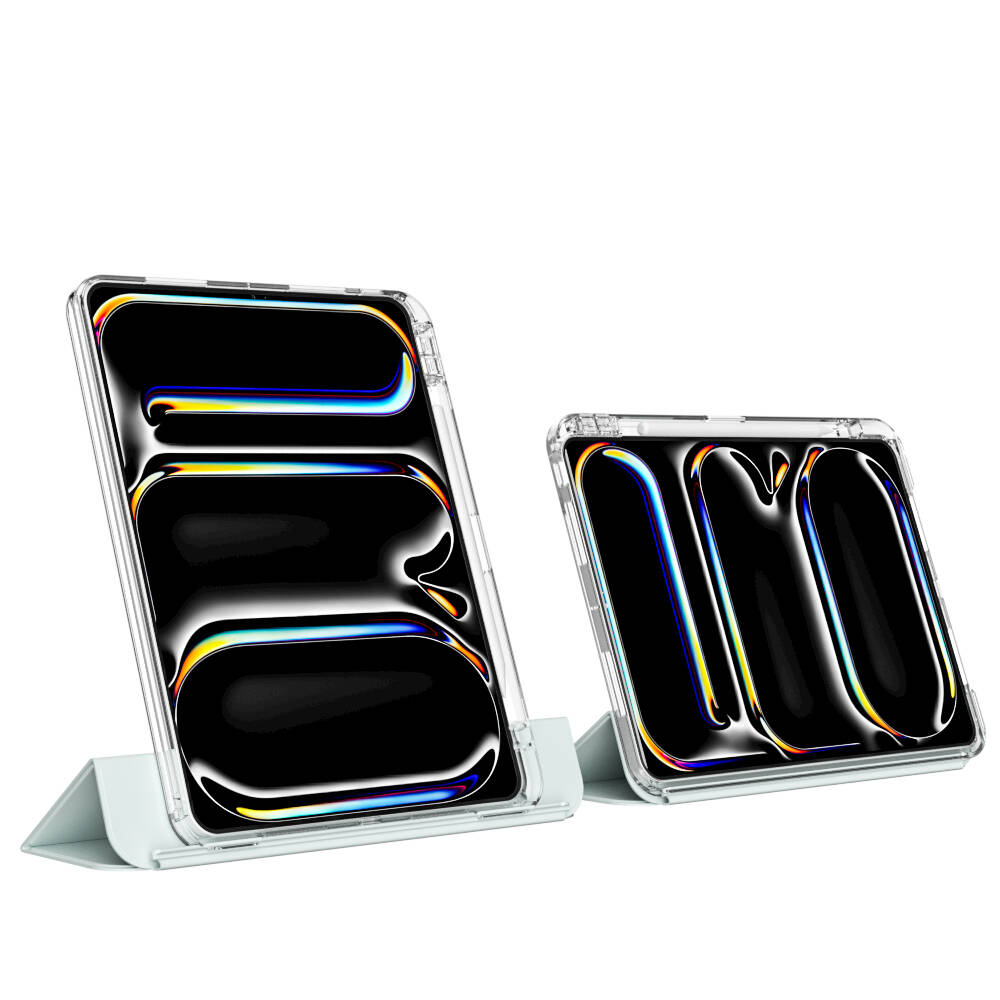 Apple iPad Pro 13 2024 Case Magnetic Detachable Airbag Zore Sliding Tablet Case Blue Light