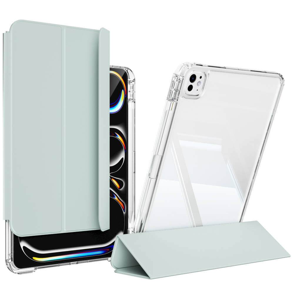 Apple iPad Pro 13 2024 Case Magnetic Detachable Airbag Zore Sliding Tablet Case Navy Blue