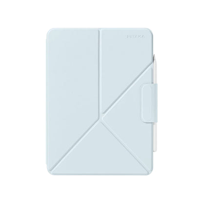 Apple iPad Pro 13 2024 Pitaka MagEZ Folio 2 Kalem Bölmeli Standlı Kılıf Mavi