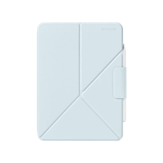 Apple iPad Pro 13 2024 Pitaka MagEZ Folio 2 Kalem Bölmeli Standlı Kılıf Mavi