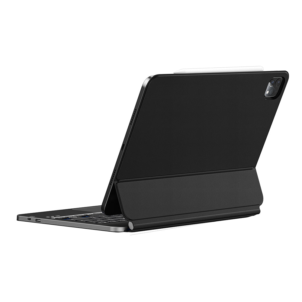 Apple iPad Pro 13 2024 Wiwu MK-003 Hidden Pen Compartment Keyboard Stand Case Black 