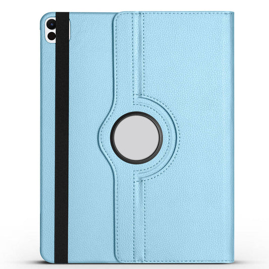 Apple iPad Pro 13 2024 Zore Dönebilen Standlı Kılıf Mavi