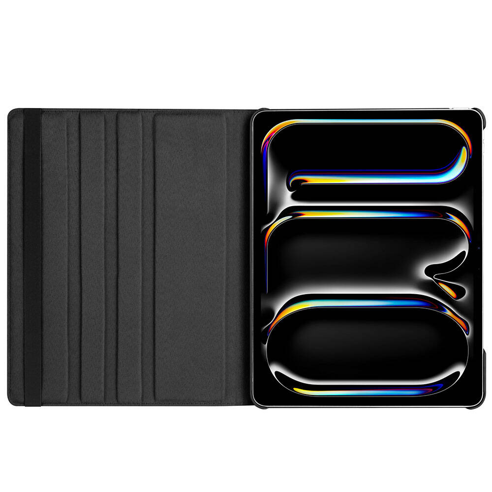 Apple iPad Pro 13 2024 Zore Dönebilen Standlı Kılıf Mor